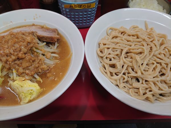 「小つけ麺 ヤサイアブラ玉ねぎ」@立川マシマシ 古河125号店の写真