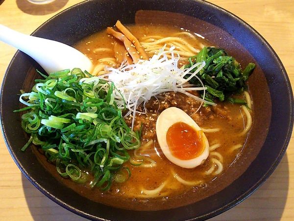 「肉味噌そば+九条ねぎ」@製麺食堂 あぶみの写真