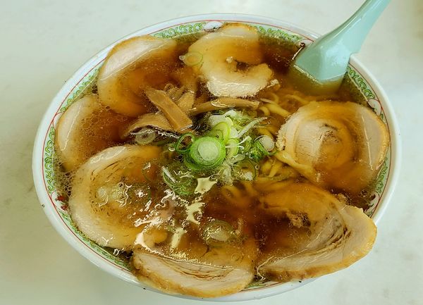 「チャーシューメン(大盛)」@手打ちラーメン 丸富の写真