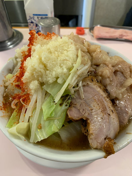 「ラーメン　ぶた1枚　全マシアブリ」@成蹊前ラーメン 吉祥寺の写真