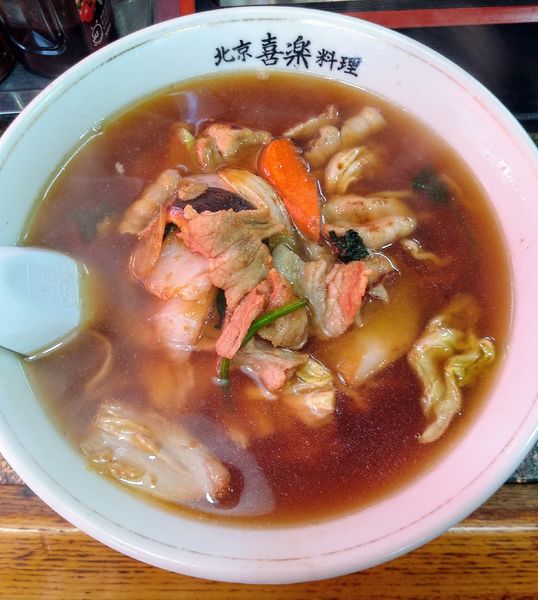 「肉ソバ 680円」@中華料理 喜楽の写真