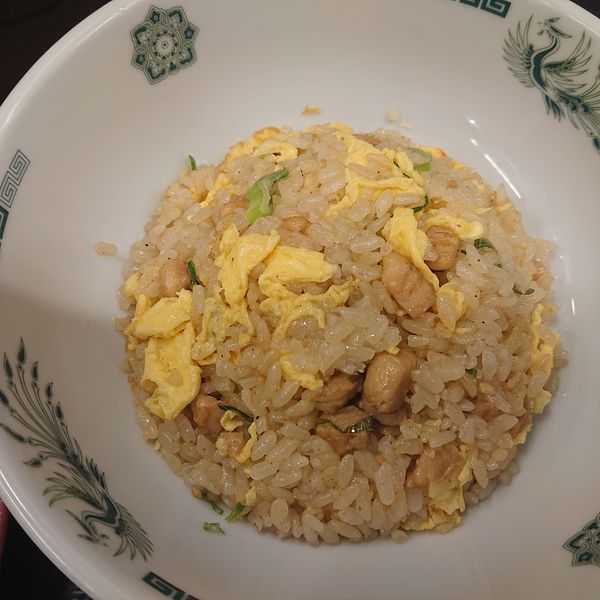 「チゲ味噌ラーメン半チャーハンセット890円」@日高屋 小田原店の写真