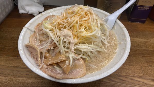 「チャシューめん　大盛り　白髪ネギ」@らーめん弁慶 門前仲町店の写真