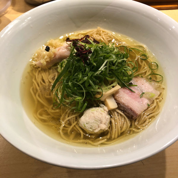 「塩そば、名物焼売」@饗 くろ㐂の写真