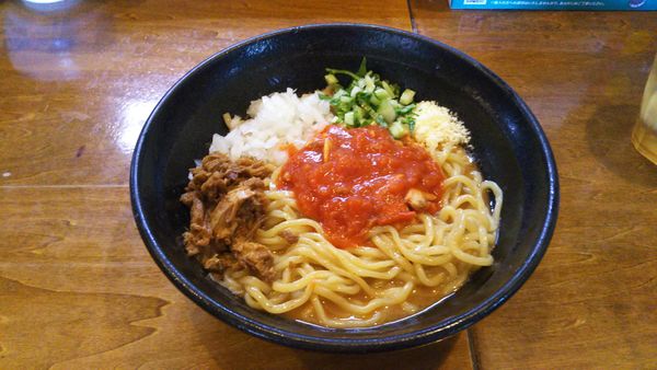 「特製エビまぜそば」@はりけんラーメンの写真