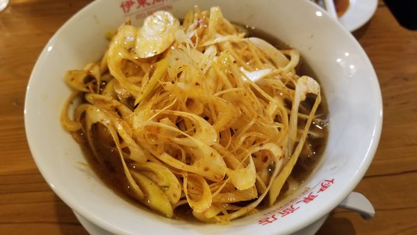「魚介辛ネギ醤油」@松本餃子食堂の写真