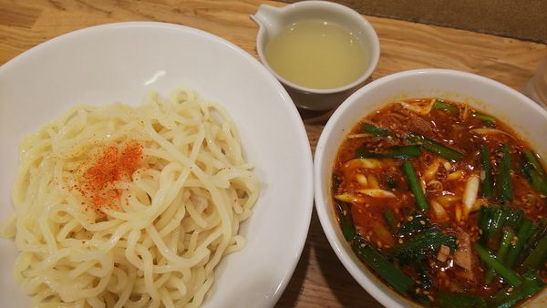 「四川風シビ辛つけめん」@中華処 宮の写真