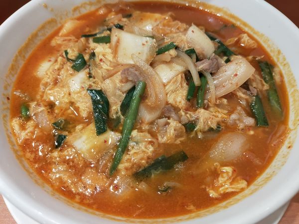 「チゲ味噌ラーメン」@日高屋 千住大橋店の写真