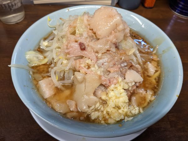 「小の小らーめん(ニンニク＋アブラ)」@らーめん玄の写真