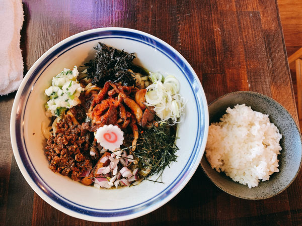 「にんにくとハーブの肉姜麺」@口樂の写真