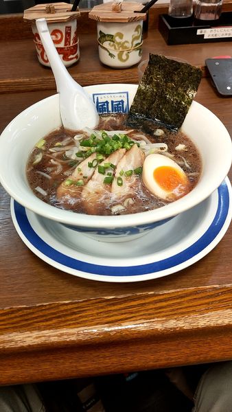 「ばりコク醤油ラーメン」@風風ラーメン 熊谷南口店の写真