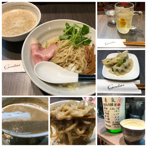 「牡蠣味噌つけ麺1300円＋ハイボール＆日本酒」@味噌専門店 〜味噌呉田   life〜の写真