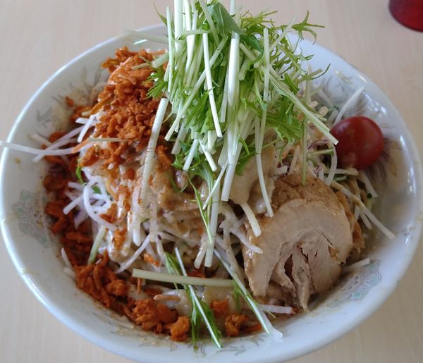 「メガ冷やし中華(限定)」@蒙麺 火の豚の写真