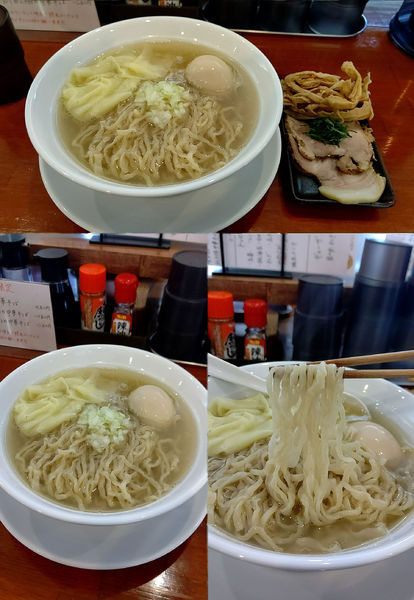 「限定『特製 舌平目と鰯の中華そば+縮れ麺に変更』」@中華そば 松井の写真