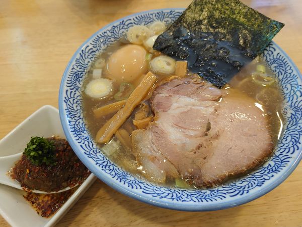 「中華そば780円＋カレー玉170円 他」@中華そば専門 とんちぼの写真