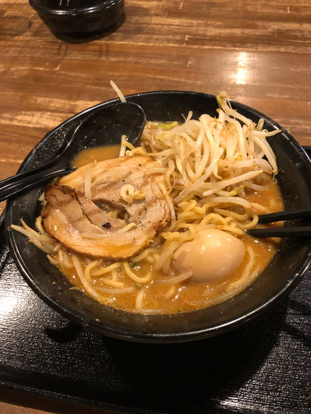 「百年味玉味噌ラーメン」@百年味噌ラーメン マルキン本舗 みかも店の写真