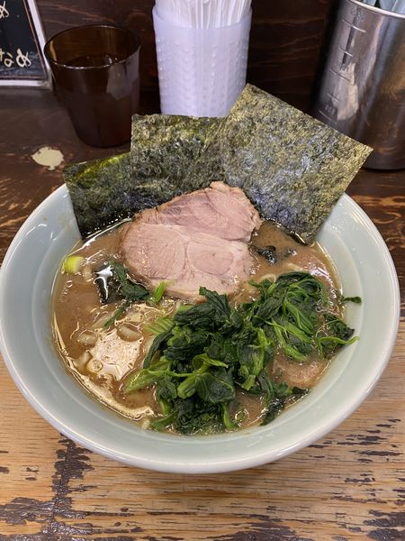 「ラーメン」@らーめん武道家 口の写真