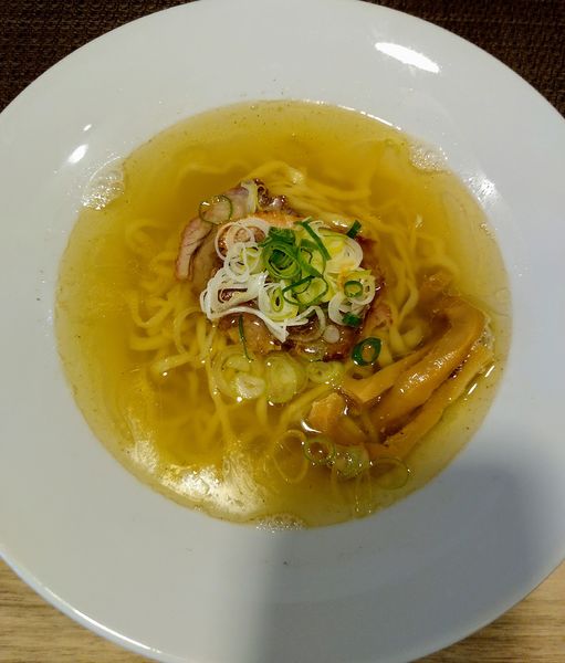 「塩らーめん  ミニチャーシュー丼セット 800円」@拉麺BARuでんすけの写真