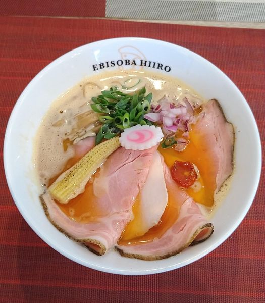 「味噌えびそば 950円＋肉増し 280円」@えびそば 緋彩の写真