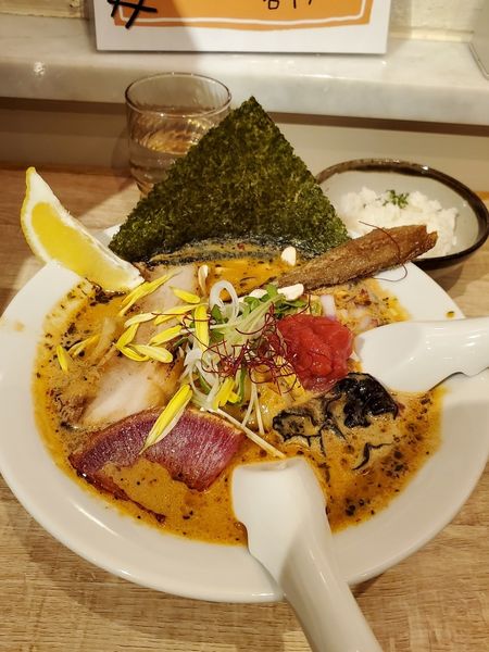 「スパイスラーメンセット　ミニライス」@スパイスラーメン 点と線.の写真