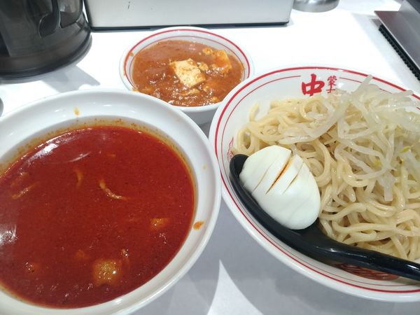 「冷やし味噌+麻婆豆腐」@蒙古タンメン 中本 錦糸町店の写真