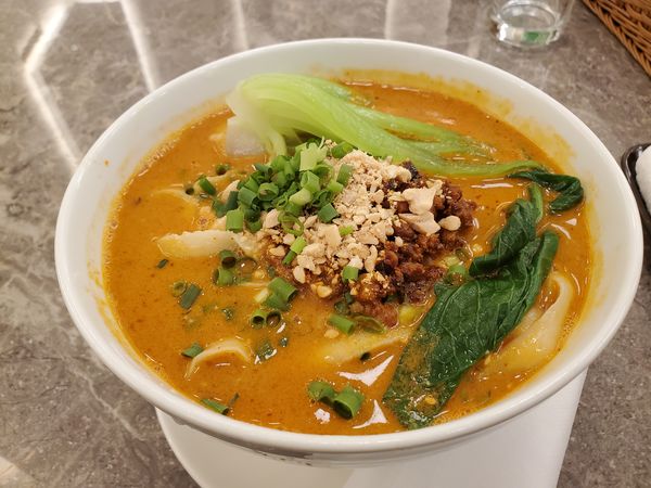 「担々麺・スープあり・刀削麺」@麻辣大学 晴海トリトン店の写真