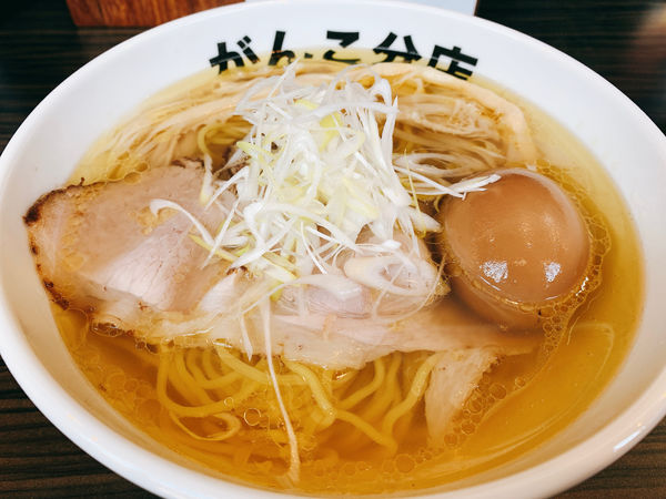 「塩モモ がんこ味 貝出汁ver. 味玉」@元祖一条流がんこ 総本家(二代目)の写真