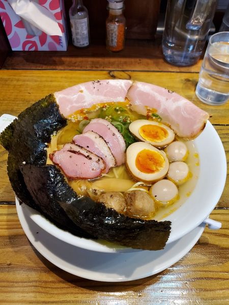 「駿河湾タカハシ蟹出汁極上塩らぁ麺」@東京ラーメンショーセレクション 極み麺「<真>卓朗商店」の写真