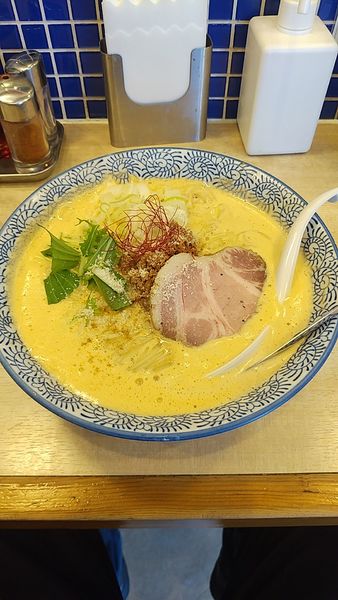 「(限定)泡々坦々ソバ(大盛)」@鶏豚骨 一學の写真