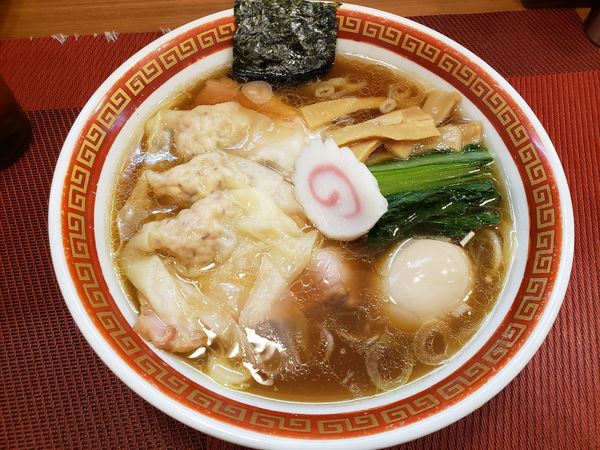 「わんたん麺+味玉」@麺創庵 砂田の写真
