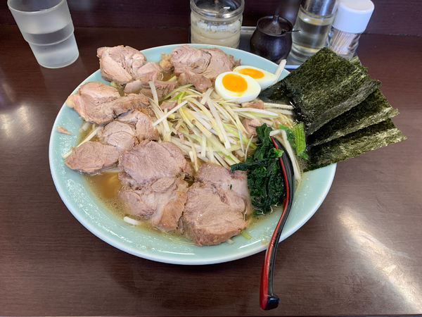 「ネギチャーシューメン大盛」@ラーメンショップ 二ツ橋店の写真