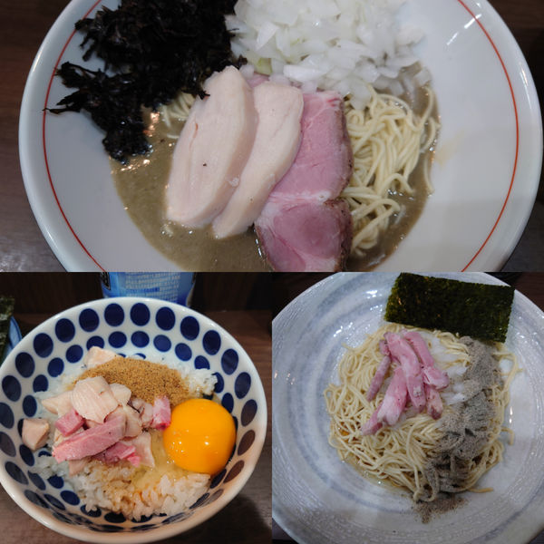 「濃厚煮干ソバ/鰹一番出汁のTKG/和え玉」@Noodle&Spice curry 今日の1番の写真