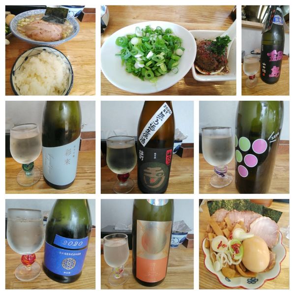 「特製中華そば＋佐藤さんのたっぷり九条ネギ＋カレー玉＋ごはん」@中華そば専門 とんちぼの写真