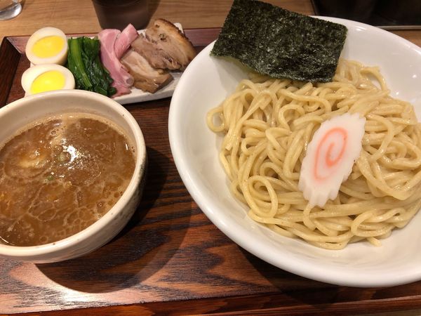 「特製濃厚焼きあご煮干しつけ麺（あつもり）」@濃厚焼きあご煮干し つけ麺さか田の写真