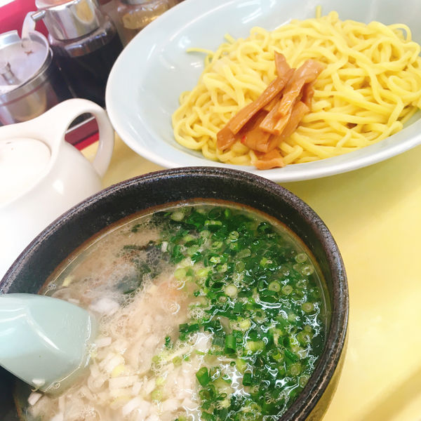 「ホタテ塩とんこつつけ麺」@ラーメン山岡家 太田店の写真
