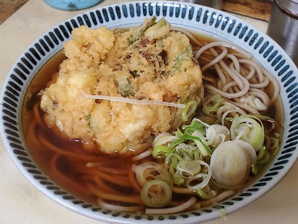 「イカねぎ天そば」@相州そば 関内本店の写真