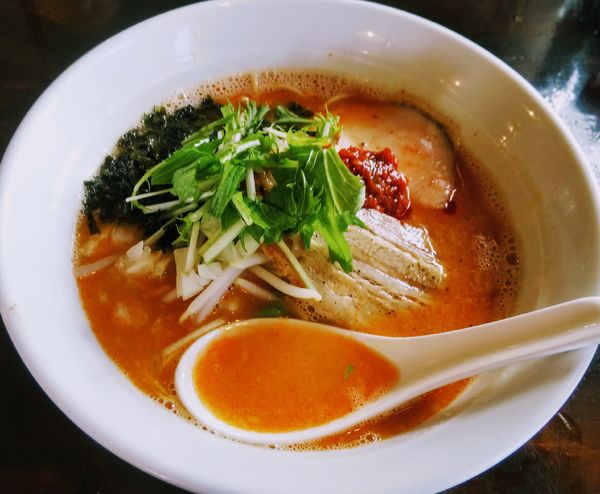 「鶏豚骨 赤」@麺双 架論の写真