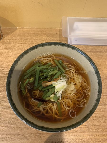 「山菜そば」@おぎのや 軽井沢駅売店の写真