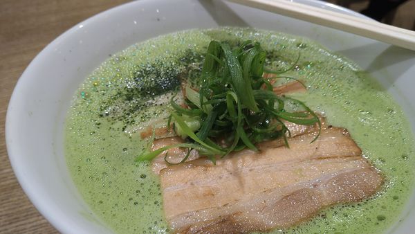 「抹茶鶏白湯らぁめん」@MENSHO SAN FRANCISCOの写真