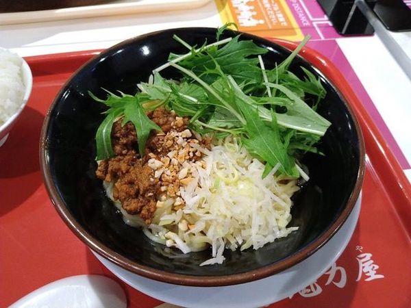 「汁なし担々麵」@京都北白川 ラーメン魁力屋 イオンモール京都桂川店の写真