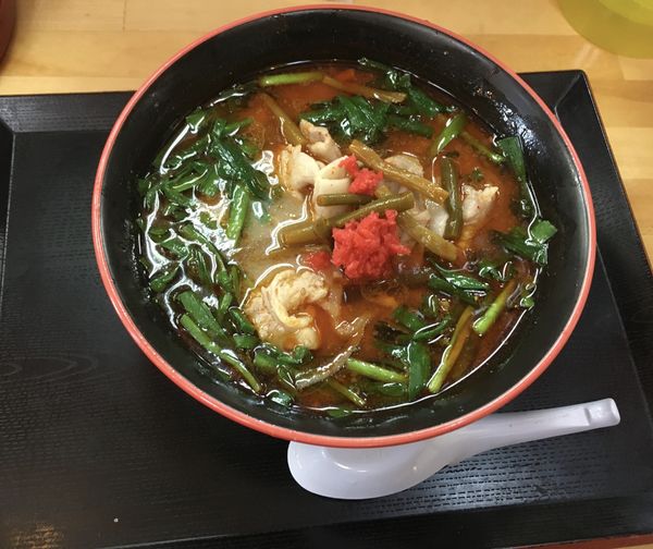 「満州にらラーメン(630￥)」@さかえや本店の写真