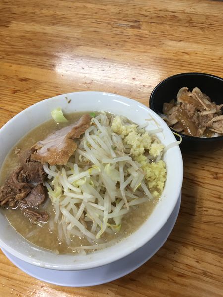 「小ラーメン　750円　ミニぶた丼　250円」@ラーメン赤沼の写真
