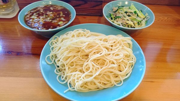 「つけそば大盛り＋野菜９００円」@つけそば 麺吉の写真