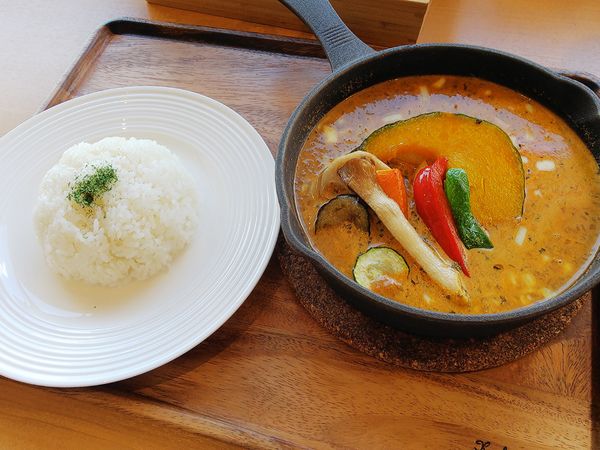 「クリーミー（辛さ2・白米）＋チーズ　1080＋200円」@SPICY＆CREAMY ふじさき食彩テラス店の写真