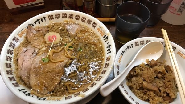 「背脂醤油」@New Old Style 肉そばけいすけの写真