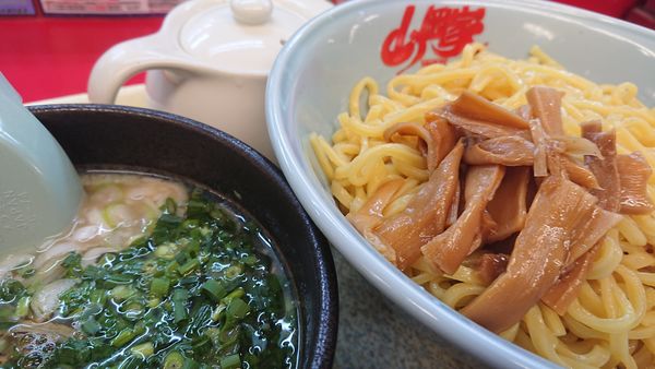 「ホタテ塩とんこつつけ麺」@山岡家 川島店の写真