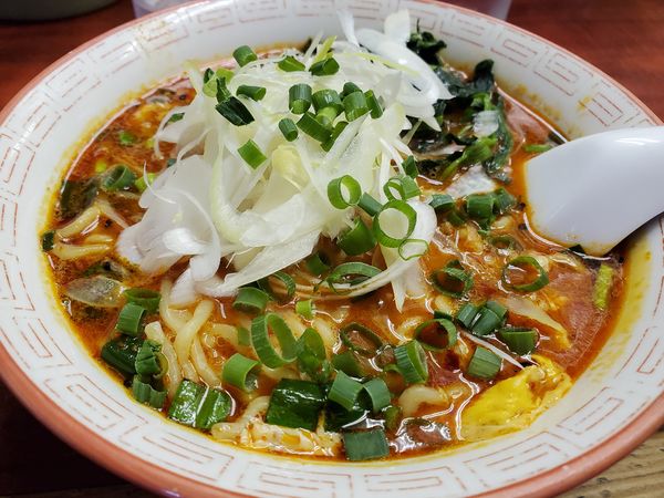 「ミニドラたんたんめん辛さ上級680円」@らーめん ドラごんちの写真