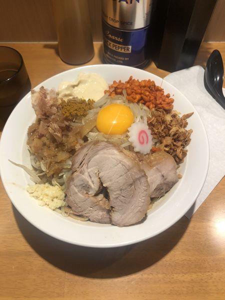 「まぜそば＋カレー粉」@麺屋 神工の写真