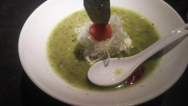 「バジルdeグリーン味噌」@麺 藏藏の写真