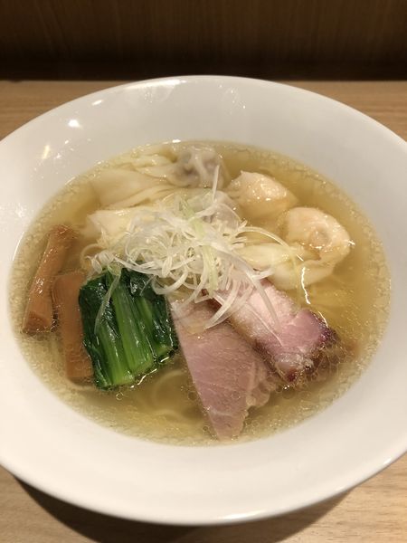 「白醤油二種の雲呑麺1000円」@支那蕎麦 澤田の写真